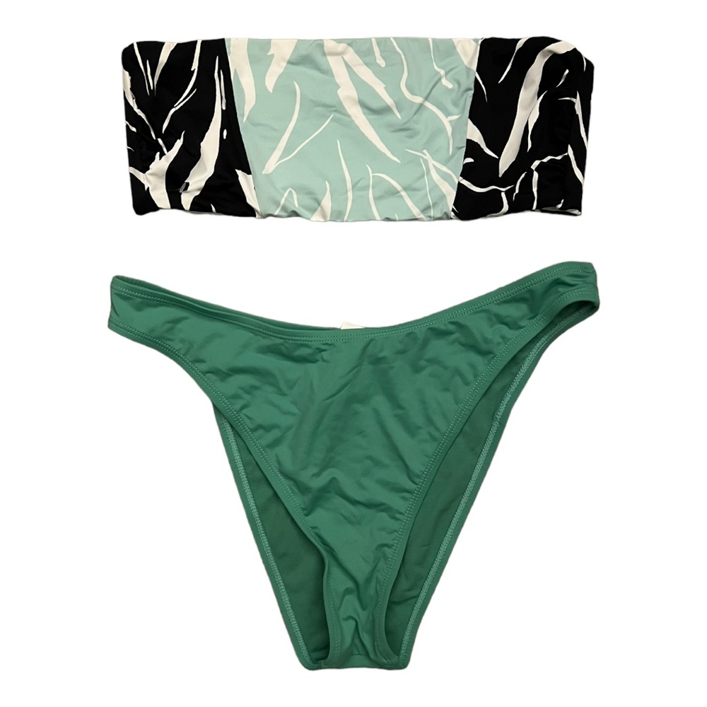 NWOT Bikini Lab 2pc Bikini - Bandeau Top and High Cut Bikini Bottom